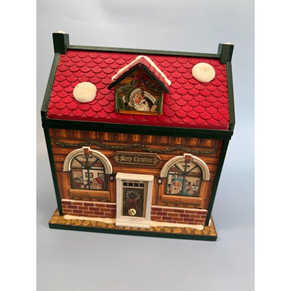 Santas Workshop Animated Musical Christmas Decoration - Picture 1 of 5